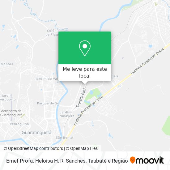 Emef Profa. Heloísa H. R. Sanches mapa
