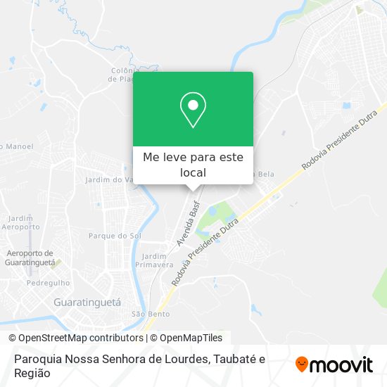 Paroquia Nossa Senhora de Lourdes mapa
