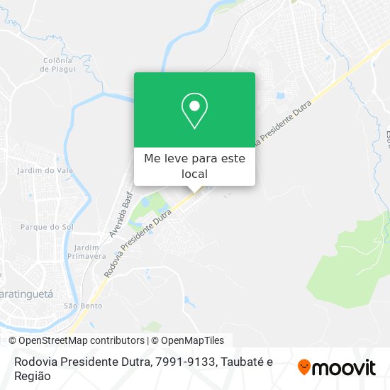 Rodovia Presidente Dutra, 7991-9133 mapa