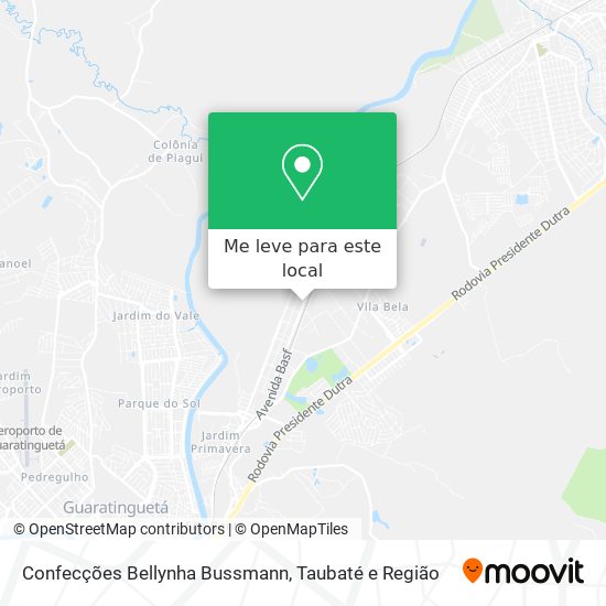 Confecções Bellynha Bussmann mapa