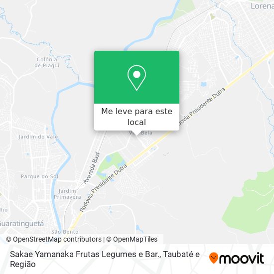 Sakae Yamanaka Frutas Legumes e Bar. mapa