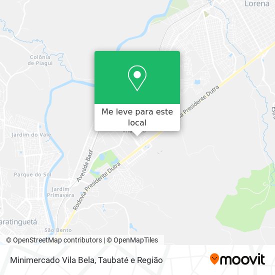 Minimercado Vila Bela mapa
