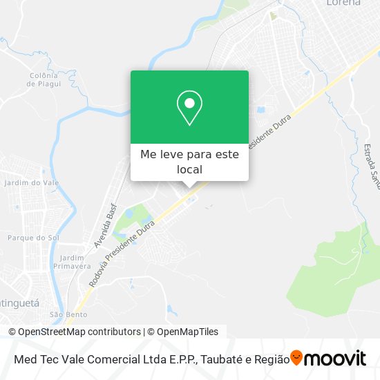 Med Tec Vale Comercial Ltda E.P.P. mapa