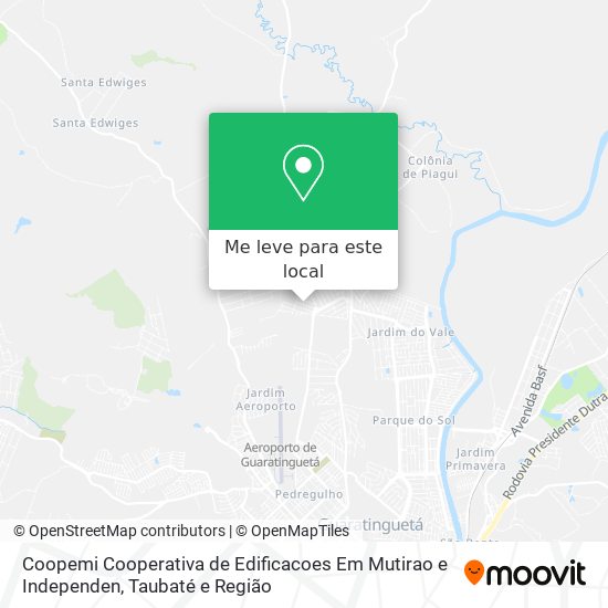 Coopemi Cooperativa de Edificacoes Em Mutirao e Independen mapa