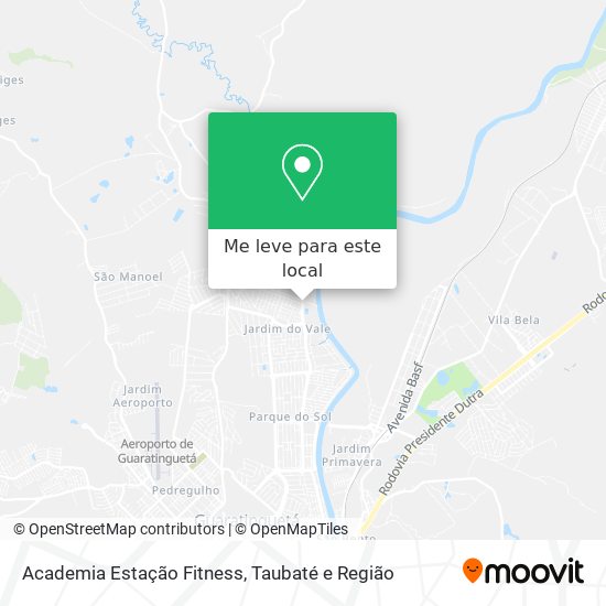 Academia Estação Fitness mapa