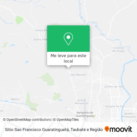 Sitio Sao Francisco Guaratinguetá mapa