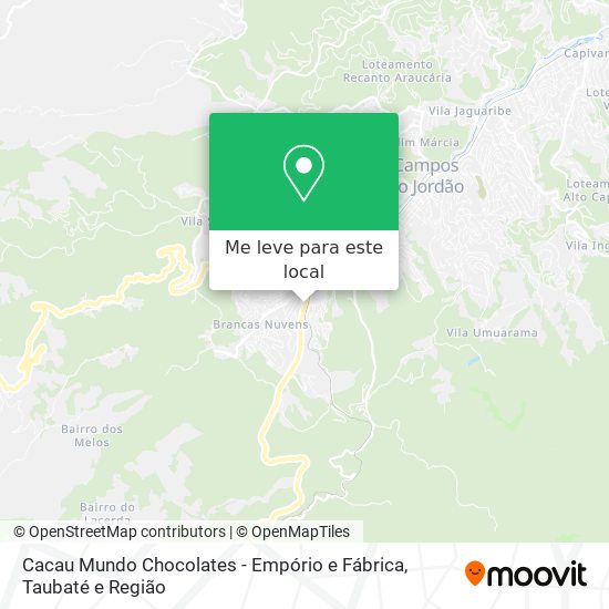 Cacau Mundo Chocolates - Empório e Fábrica mapa