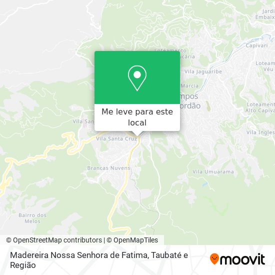 Madereira Nossa Senhora de Fatima mapa