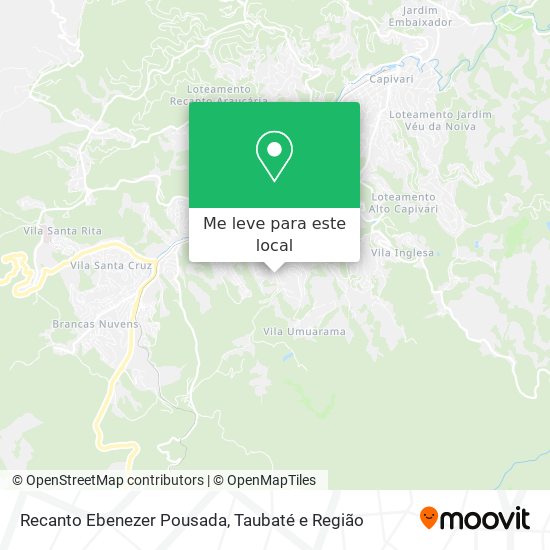 Recanto Ebenezer Pousada mapa