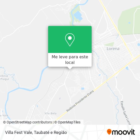 Villa Fest Vale mapa