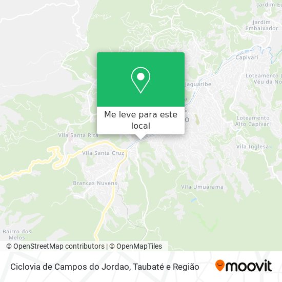 Ciclovia de Campos do Jordao mapa