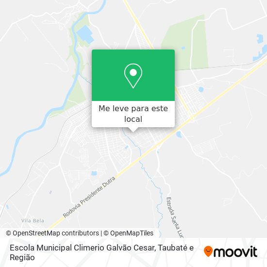 Escola Municipal Climerio Galvão Cesar mapa