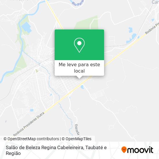 Salão de Beleza Regina Cabeleireira mapa