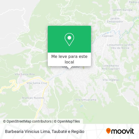Barbearia Vinicius Lima mapa