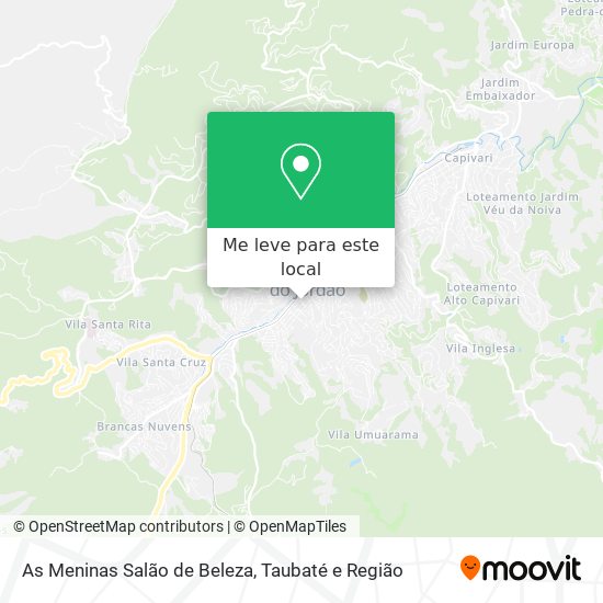 As Meninas Salão de Beleza mapa