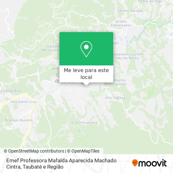 Emef Professora Mafalda Aparecida Machado Cintra mapa