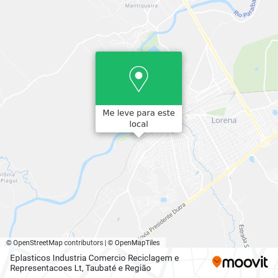 Eplasticos Industria Comercio Reciclagem e Representacoes Lt mapa