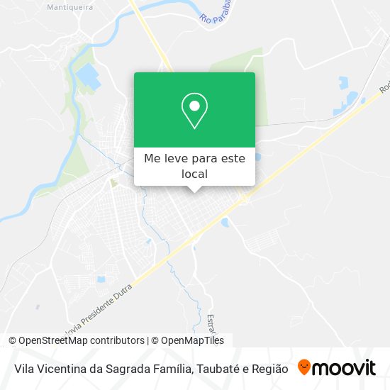 Vila Vicentina da Sagrada Família mapa