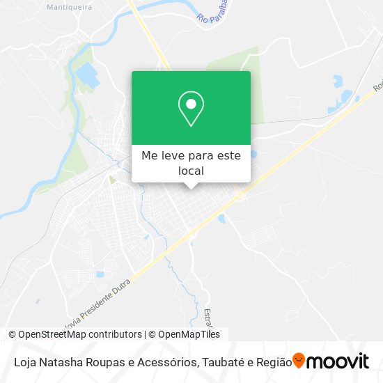 Loja Natasha Roupas e Acessórios mapa