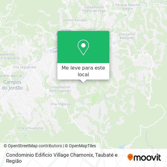 Condominio Edificio Village Chamonix mapa