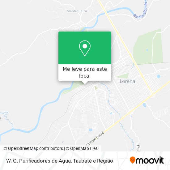 W. G. Purificadores de Agua mapa