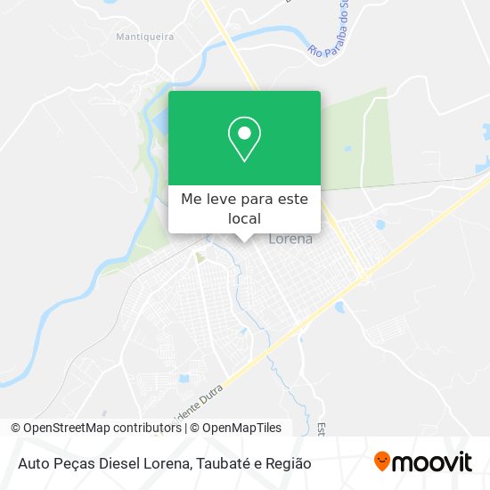Auto Peças Diesel Lorena mapa