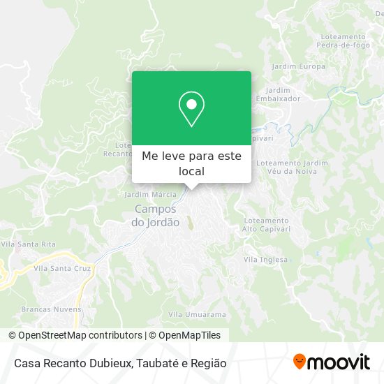 Casa Recanto Dubieux mapa