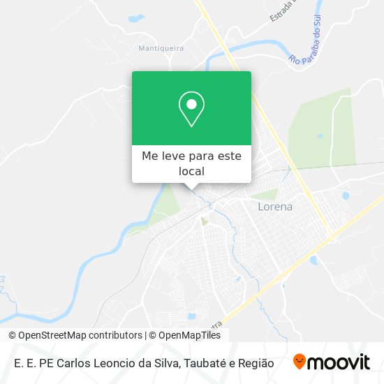 E. E. PE Carlos Leoncio da Silva mapa