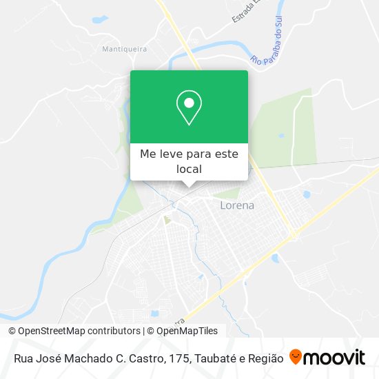 Rua José Machado C. Castro, 175 mapa