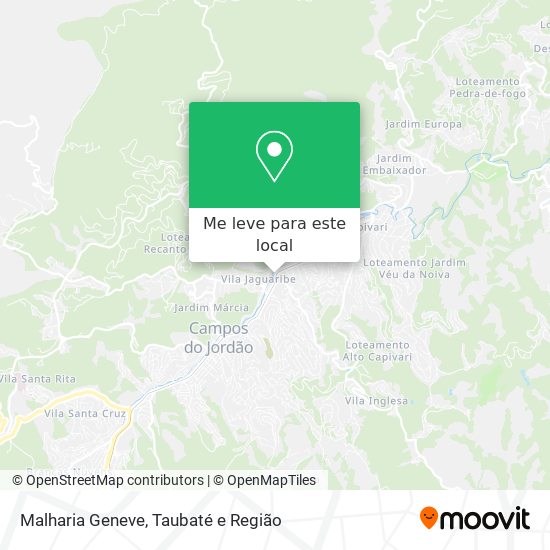 Malharia Geneve mapa