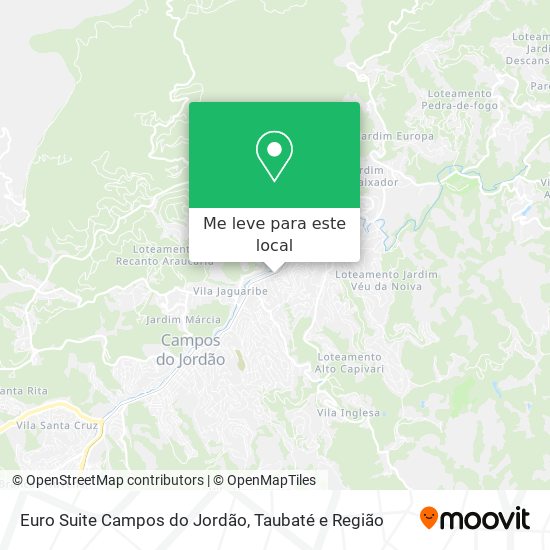 Euro Suite Campos do Jordão mapa