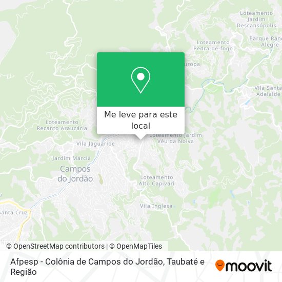 Afpesp - Colônia de Campos do Jordão mapa