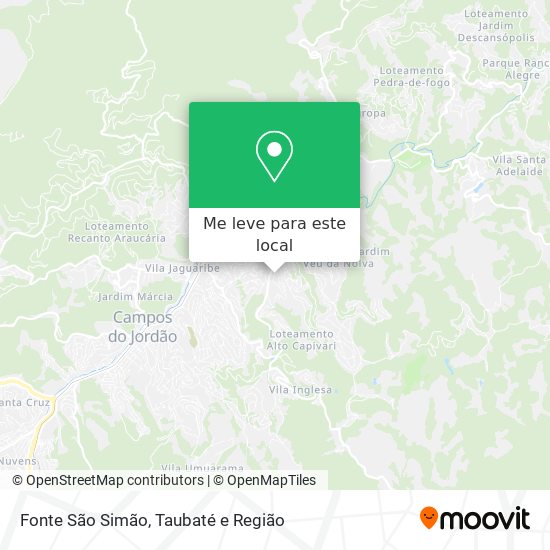 Fonte São Simão mapa