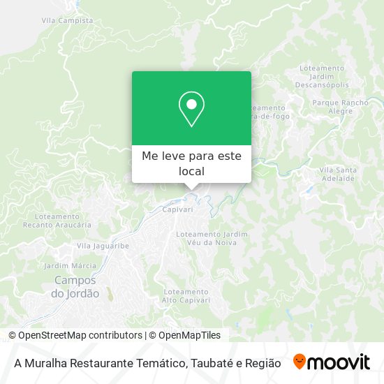 A Muralha Restaurante Temático mapa