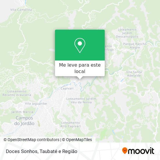 Doces Sonhos mapa