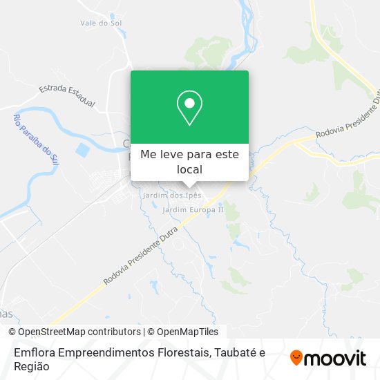 Emflora Empreendimentos Florestais mapa