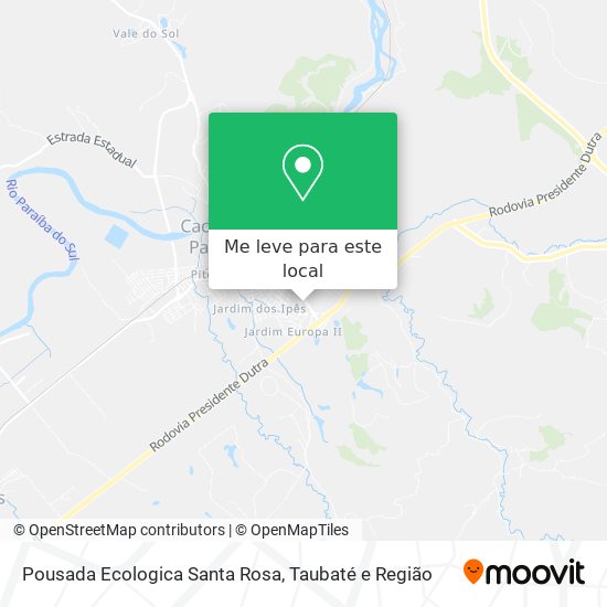 Pousada Ecologica Santa Rosa mapa