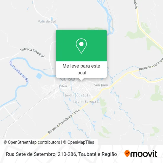 Rua Sete de Setembro, 210-286 mapa