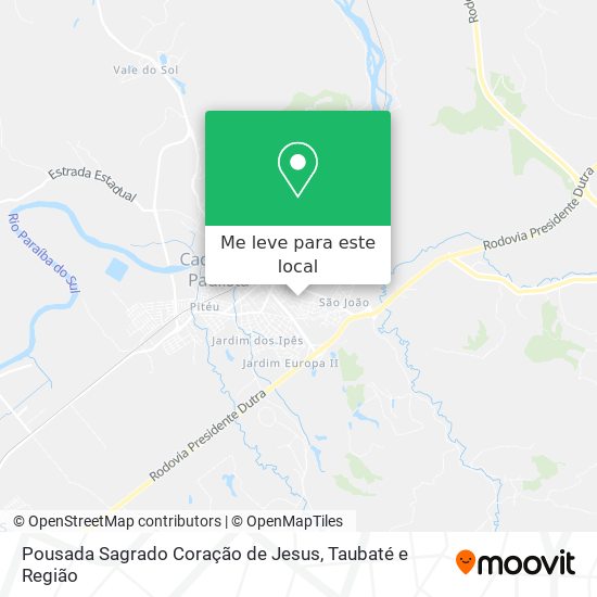 Pousada Sagrado Coração de Jesus mapa