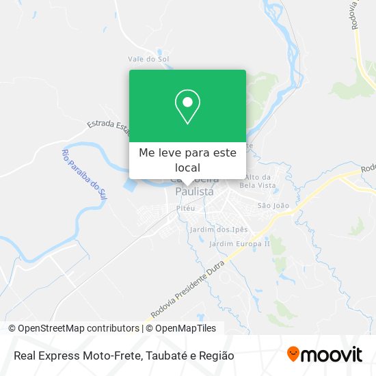 Real Express Moto-Frete mapa