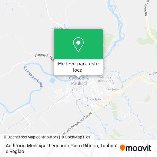 Auditório Municipal Leonardo Pinto Ribeiro mapa