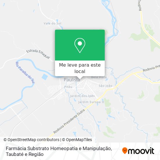 Farmácia Substrato Homeopatia e Manipulação mapa