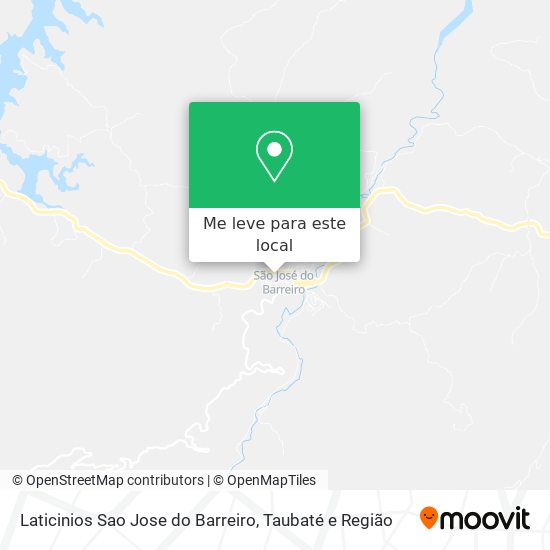 Laticinios Sao Jose do Barreiro mapa