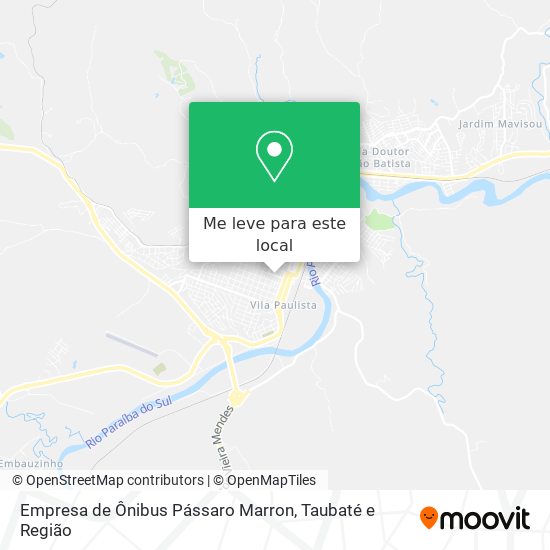 Empresa de Ônibus Pássaro Marron mapa