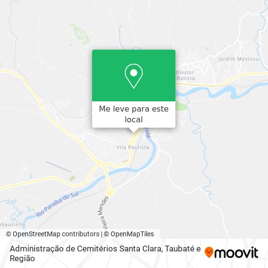 Administração de Cemitérios Santa Clara mapa