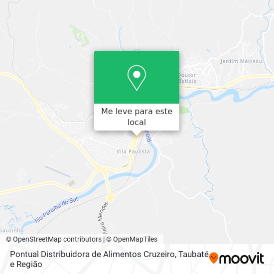 Pontual Distribuidora de Alimentos Cruzeiro mapa