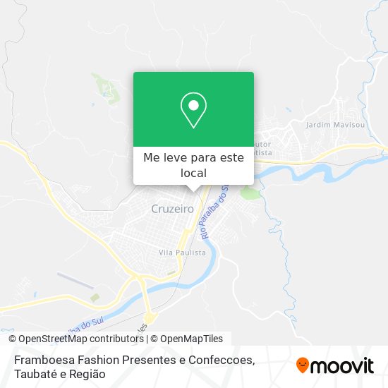 Framboesa Fashion Presentes e Confeccoes mapa