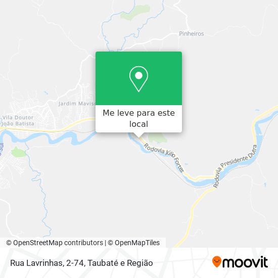 Rua Lavrinhas, 2-74 mapa