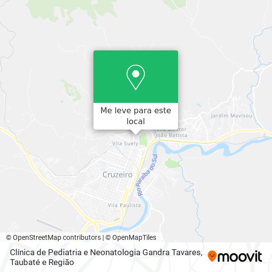 Clínica de Pediatria e Neonatologia Gandra Tavares mapa
