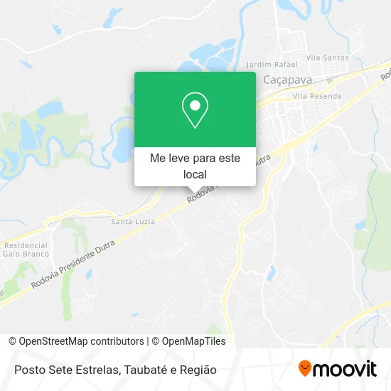 Posto Sete Estrelas mapa
